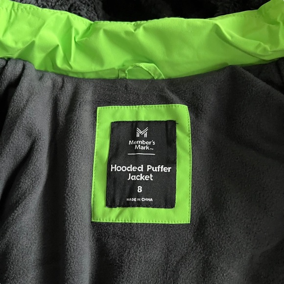 NWT Member's Mark Boys Puffer Gray Color Block Size 8 - Picture 8 of 15